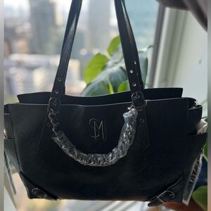 Steve Madden black leather back